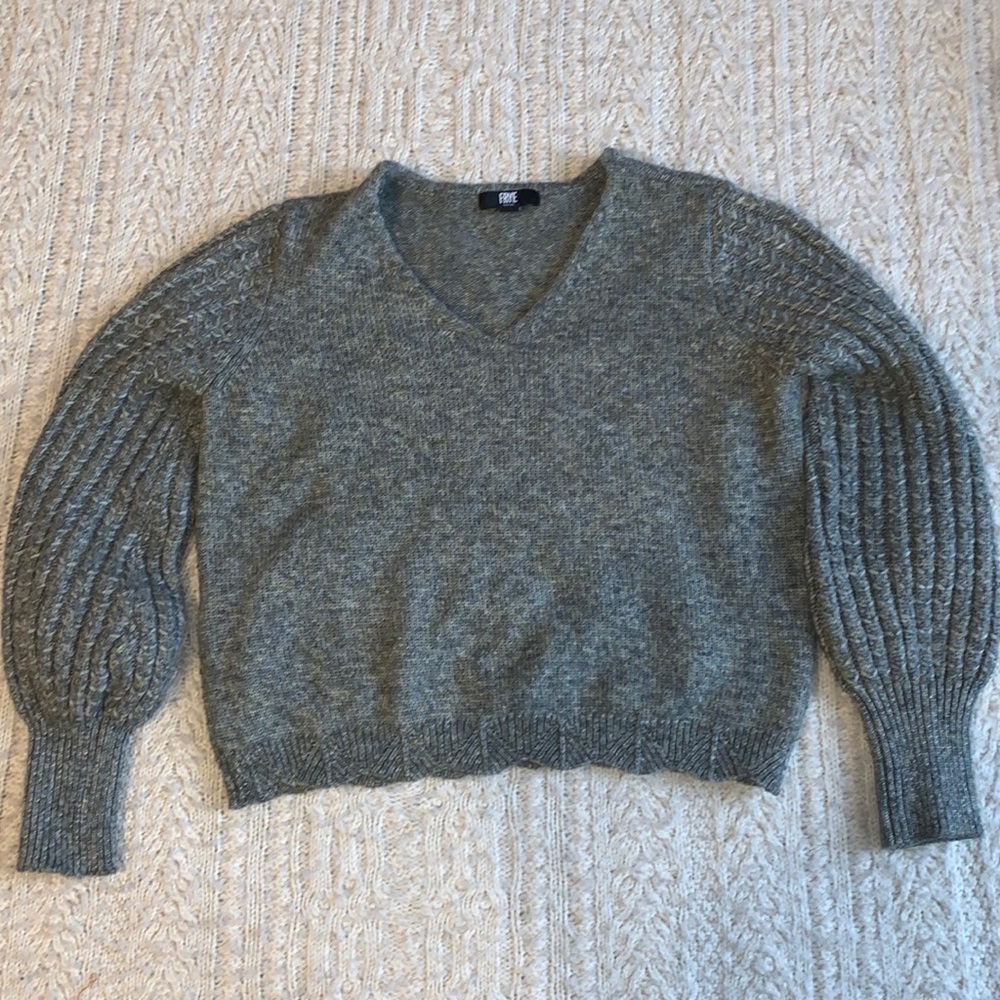 Frye Sweater Size Small Gray/Green